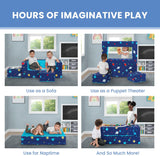 Delta Children Convertible Sofa and Play Set for Kids and Toddlers Spaceship