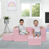 Delta Children Serta Perfect Sleeper Convertible Sofa and Play Set Pink