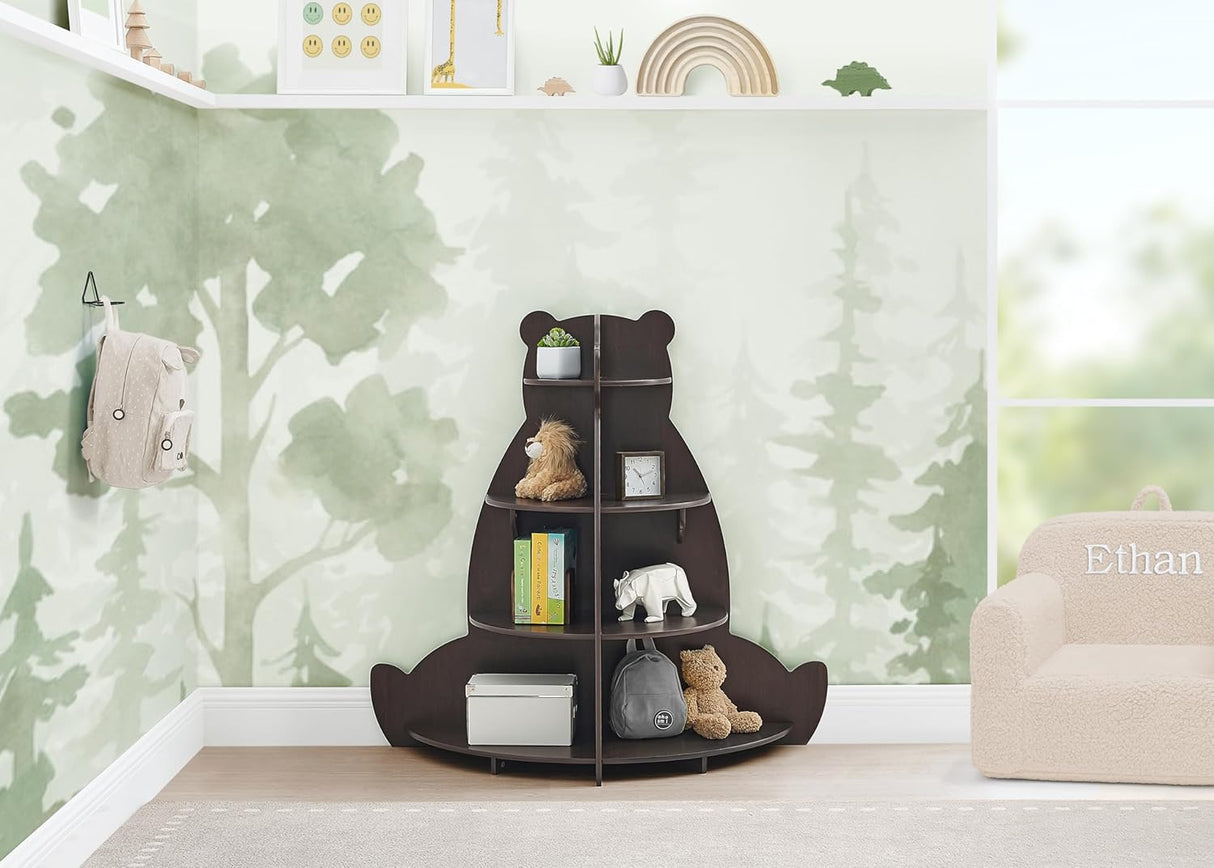 Delta Children Bear Bookcase - Greenguard Gold Certified, Brown