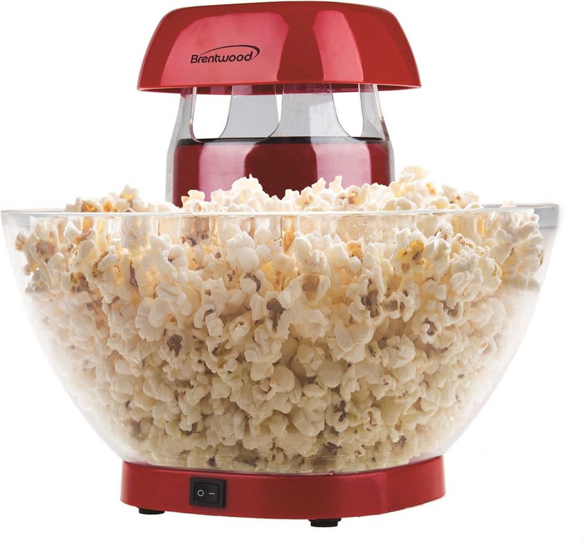 Brentwood 24 - Cup Jumbo Hot Air Popcorn Maker - (Red)