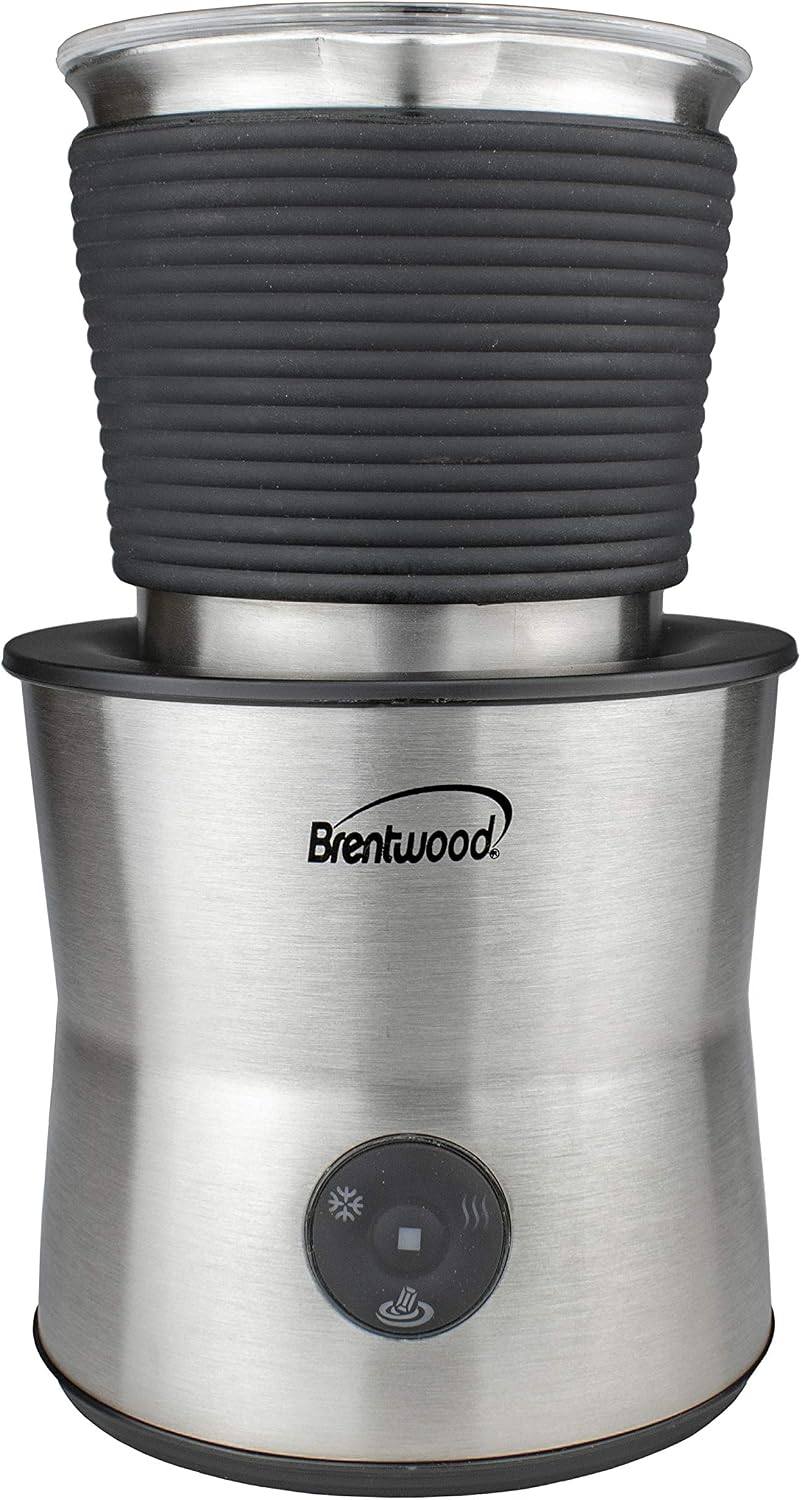 Brentwood  440mL ELECTRIC MILK FROTHER & WARMER - SS/BLK
