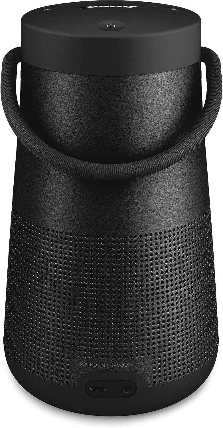 Bose SoundLink Revolve+ II Portable Bluetooth Speaker - Triple Black.