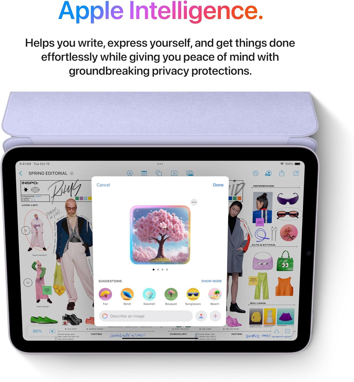Apple iPad mini (A17 Pro chip) - Built for Apple Intelligence - Wi-Fi 256GB - Purple