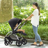 Delta Children Revolve Reversible Stroller, Black