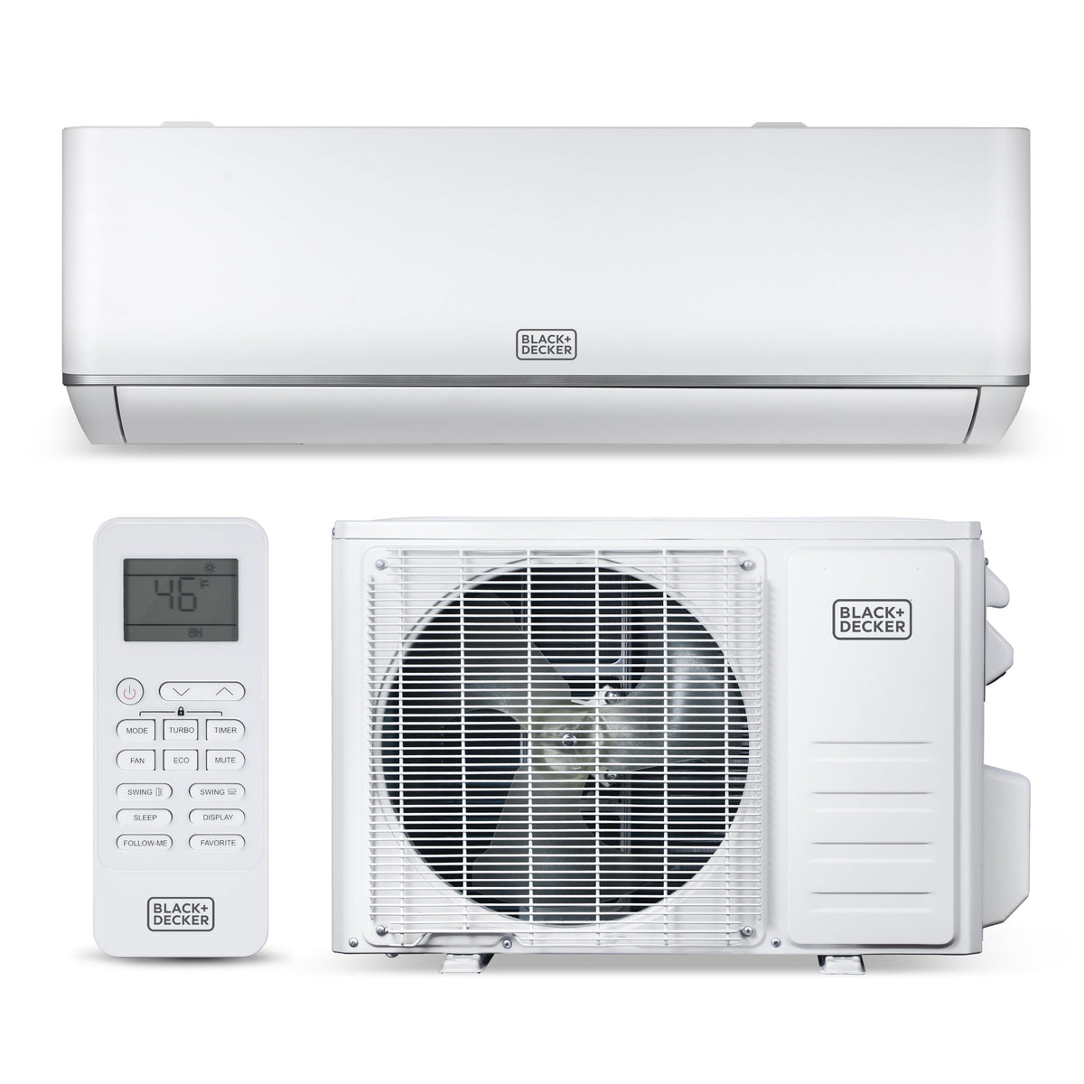 BLACK+DECKER 9,000 BTU Inverter with Heat Split Air Conditioner 115V/60Hz