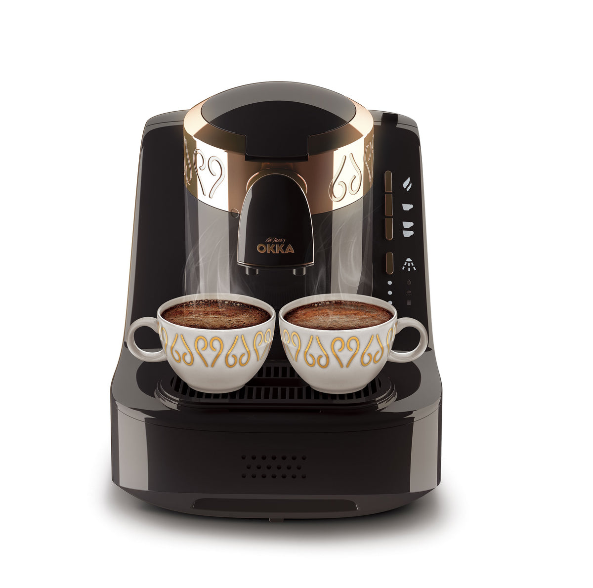 Arzum Okka Automatic Turkish Coffee Machine, Maker, USA 120V UL, Black/Copper, NSF