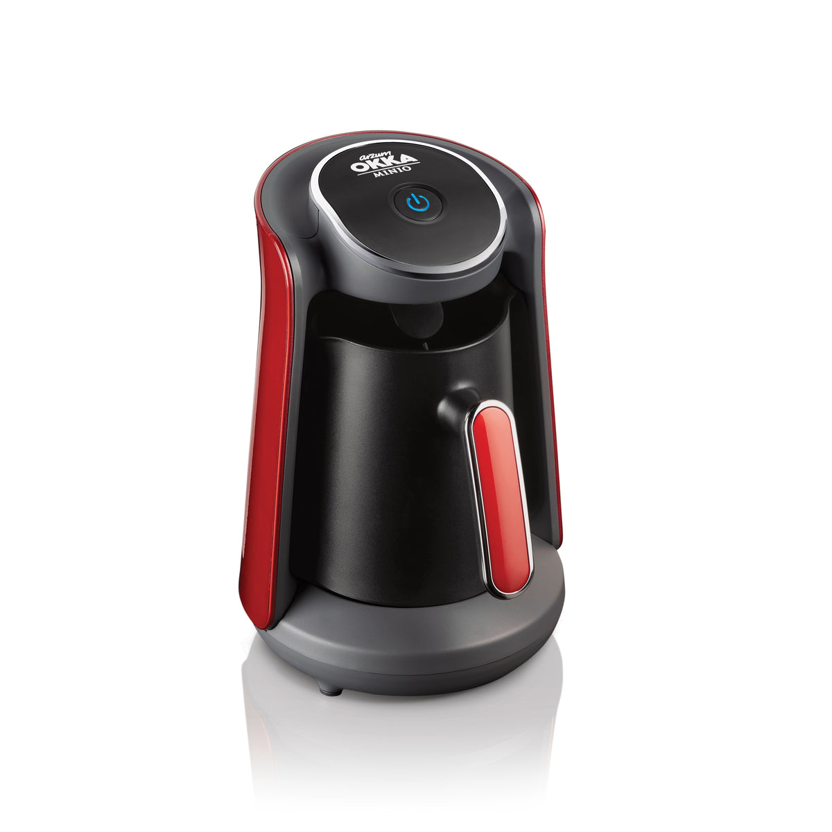 Arzum Okka Minio Automatic Turkish Coffee Machine, Maker, USA 120V UL, Red/Chrome
