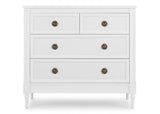 Delta Children Madeline 4 Drawer Dresser with Changing Top and Interlocking Drawers, Bianca White
