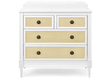 Delta Children Madeline 4 Drawer Dresser w/ Changing Top and Interlocking Drawers, Bianca White