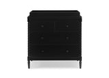 Delta Children Saint 3 Drawer Dresser with Changing Top and Interlocking Drawers, Black